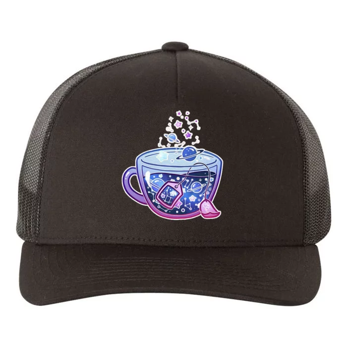 Galaxy Tea Cool Space Graphic Yupoong Adult 5-Panel Trucker Hat