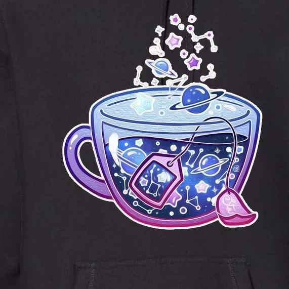 Galaxy Tea Cool Space Graphic Premium Hoodie