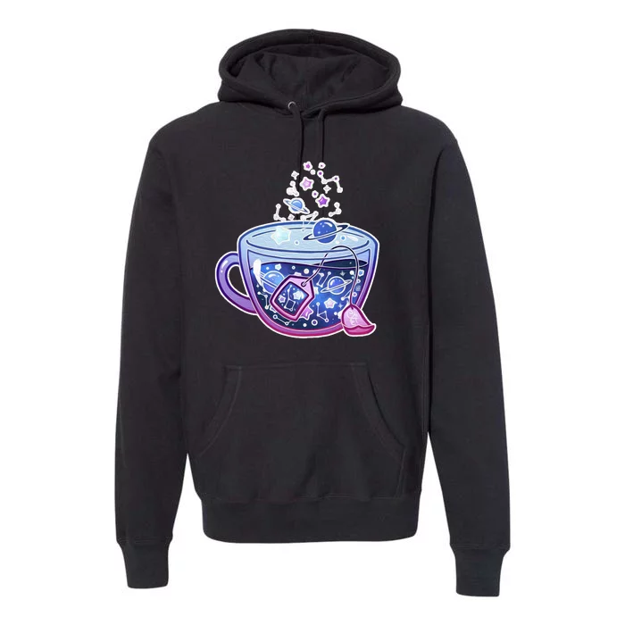 Galaxy Tea Cool Space Graphic Premium Hoodie