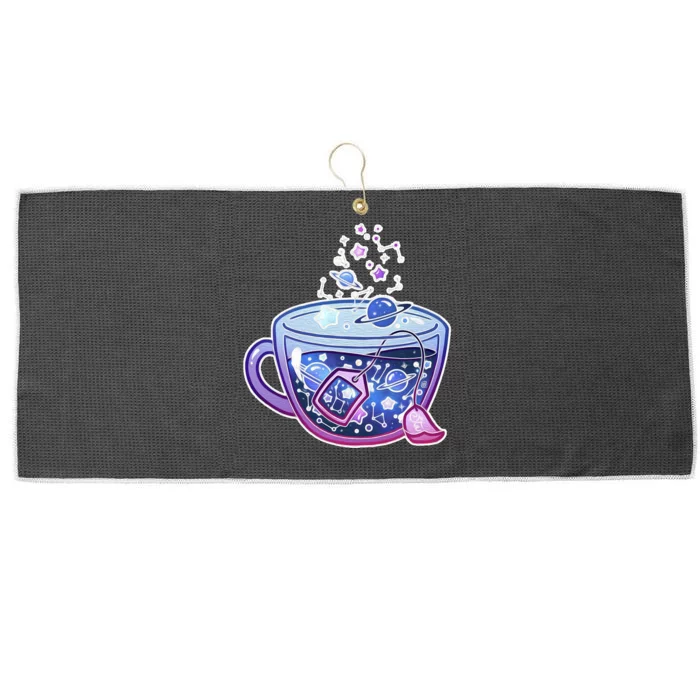 Galaxy Tea Cool Space Graphic Large Microfiber Waffle Golf Towel