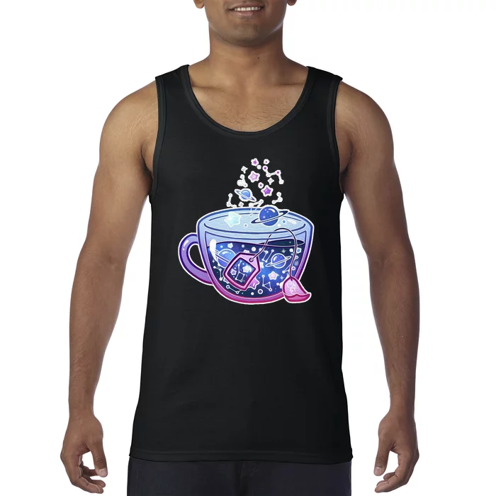 Galaxy Tea Cool Space Graphic Tank Top