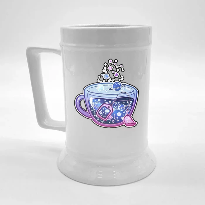 Galaxy Tea Cool Space Graphic Front & Back Beer Stein