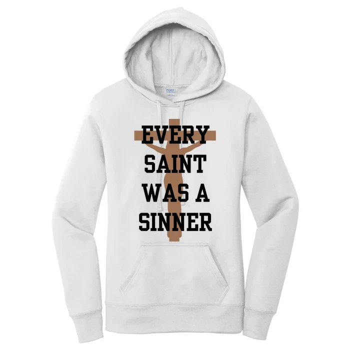 Grace And Mercy Every Saint Was A Sinner Women's Pullover Hoodie