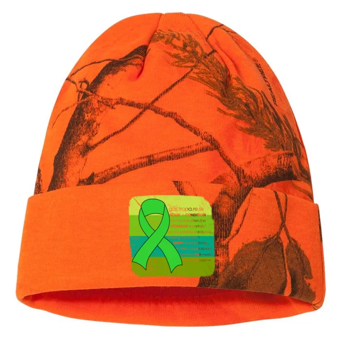 Gastric Awareness Month Funny Gift Definition Of Gastroparesis Gift Kati - 12in Camo Beanie