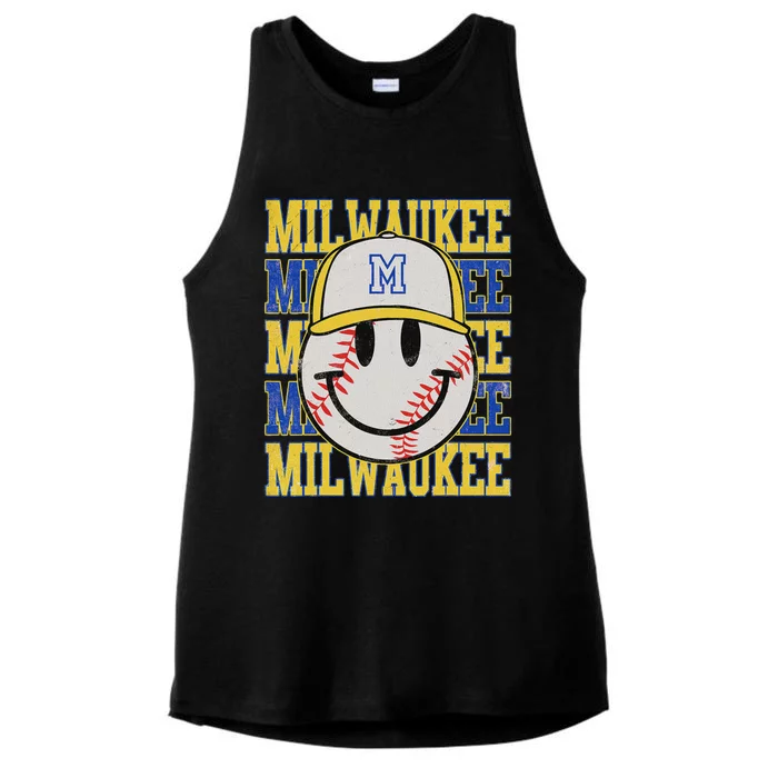 Graphic Art Milwaukee Proud Family Name Awesome Costume Ladies Tri-Blend Wicking Tank