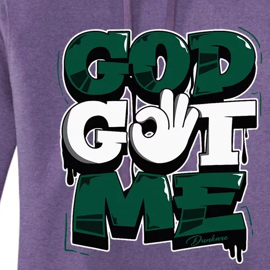 God And Me Oxidized Green 4s Matching Women's Pullover Hoodie