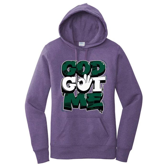 God And Me Oxidized Green 4s Matching Women's Pullover Hoodie