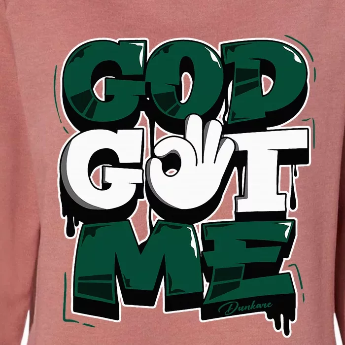 God And Me Oxidized Green 4s Matching Womens California Wash Sweatshirt