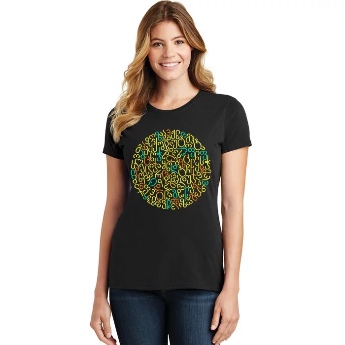 Georgian alphabet motif man woman Georgia Women's T-Shirt