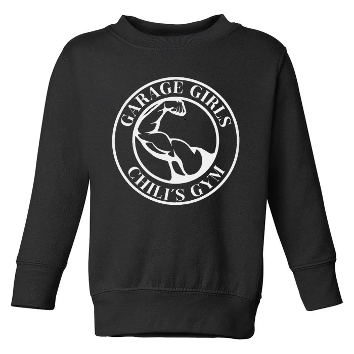 Girl Arm Muscle Exercise Toddler Sweatshirt