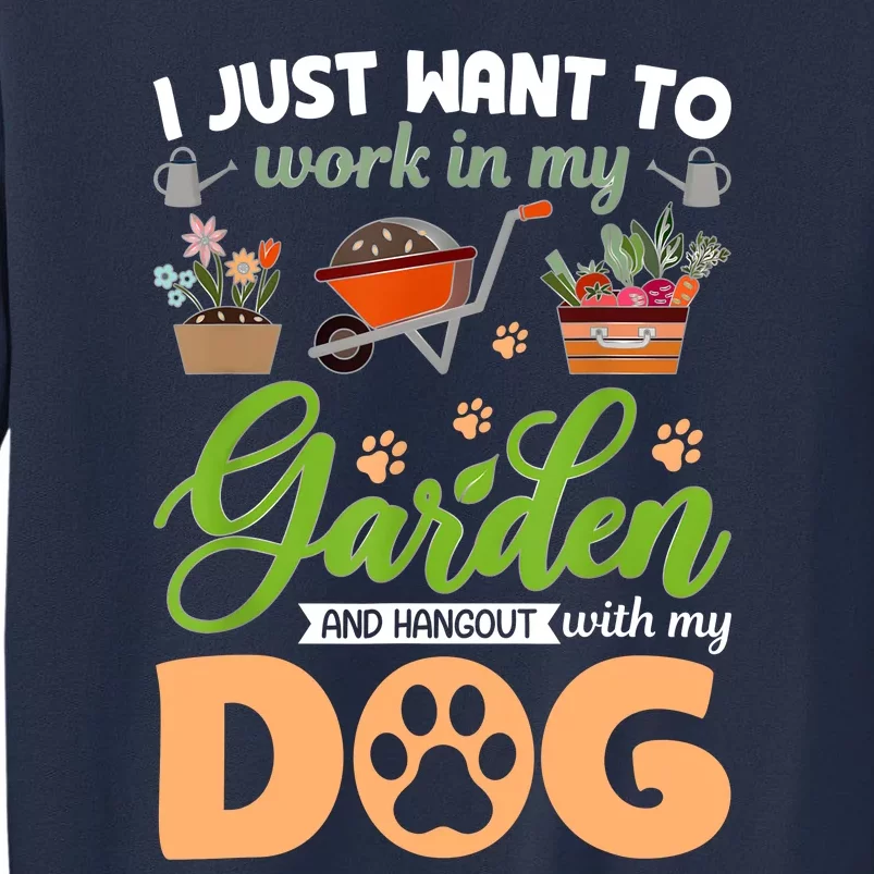 Garden And My Dog Plants Lover Funny Gardener Gardening Sweatshirt