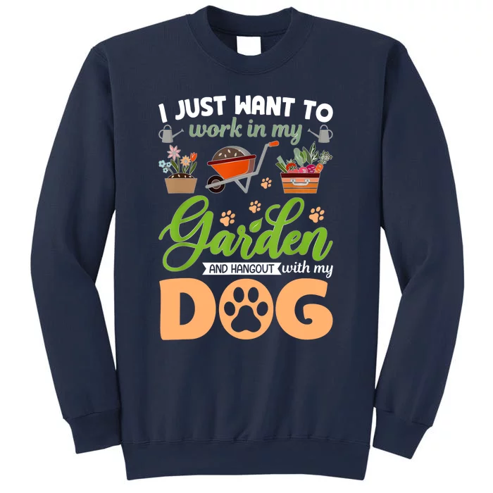 Garden And My Dog Plants Lover Funny Gardener Gardening Sweatshirt