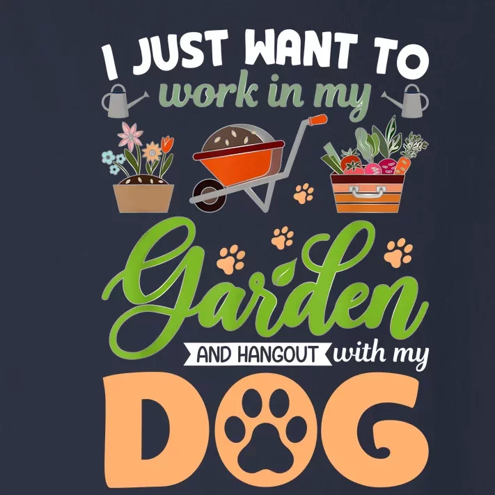 Garden And My Dog Plants Lover Funny Gardener Gardening Toddler Long Sleeve Shirt