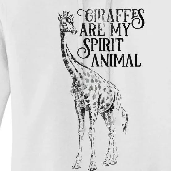 Giraffes Are My Spirit Animal For Giraffe Lovers Women's Pullover Hoodie