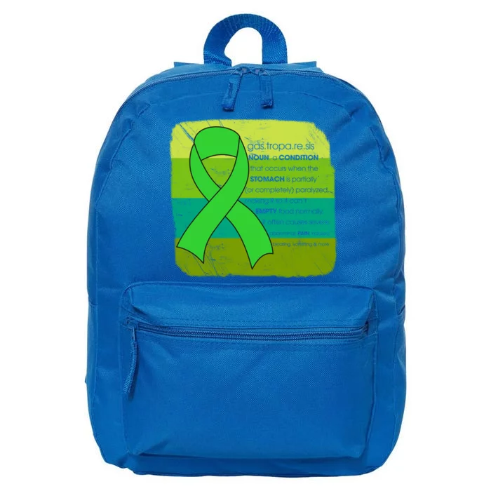 Gastric Awareness Month Funny Gift Definition Of Gastroparesis Gift 16 in Basic Backpack