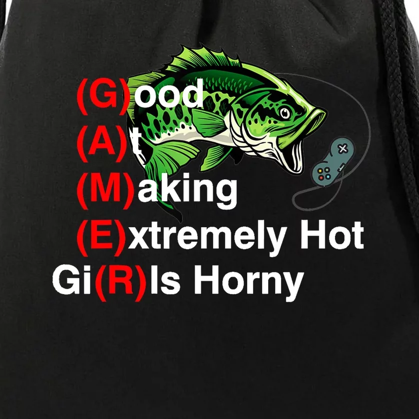 Good At Making Extremely Hot Girl Gamer Ironic Meme Drawstring Bag