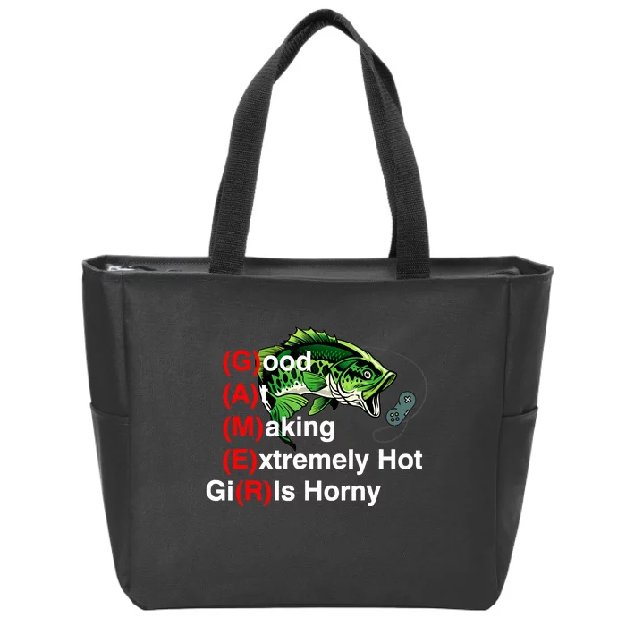 Good At Making Extremely Hot Girl Gamer Ironic Meme Zip Tote Bag