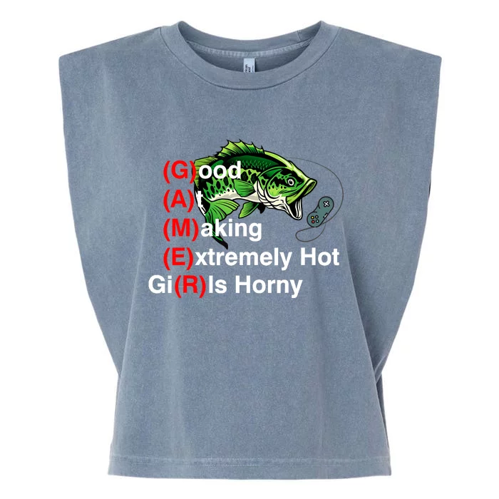 Good At Making Extremely Hot Girl Gamer Ironic Meme Garment-Dyed Women's Muscle Tee