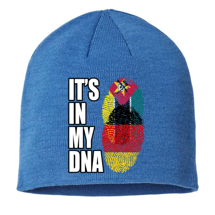 Ger And Mozambican Mix Dna Flag Heritage Gift 8 1/2in Sustainable Knit Beanie