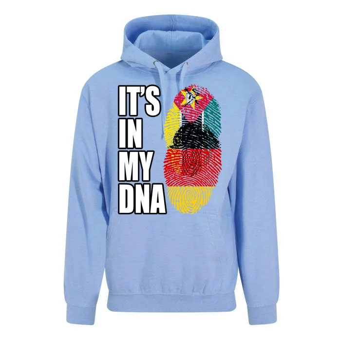 Ger And Mozambican Mix Dna Flag Heritage Gift Unisex Surf Hoodie