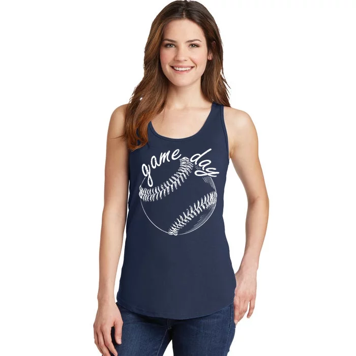 Game Day Baseball Fan Ladies Essential Tank