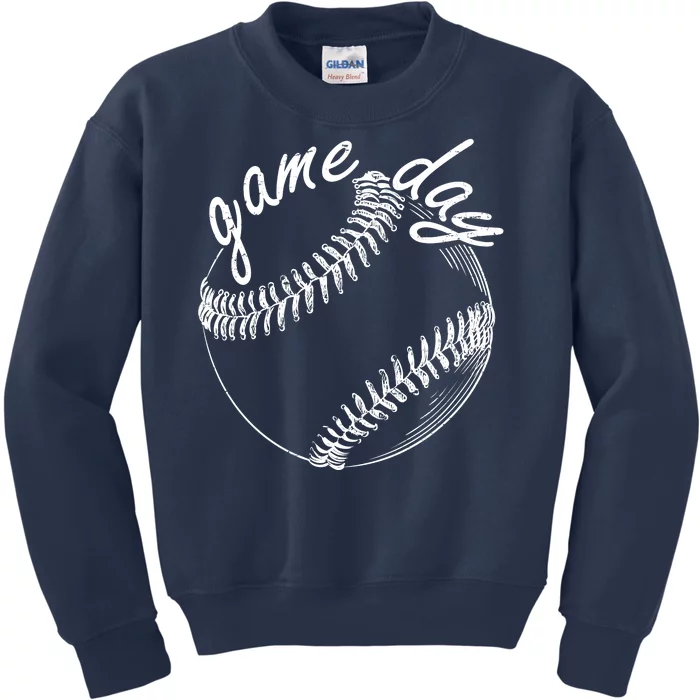 Game Day Baseball Fan Kids Sweatshirt