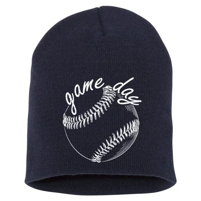 Game Day Baseball Fan Short Acrylic Beanie