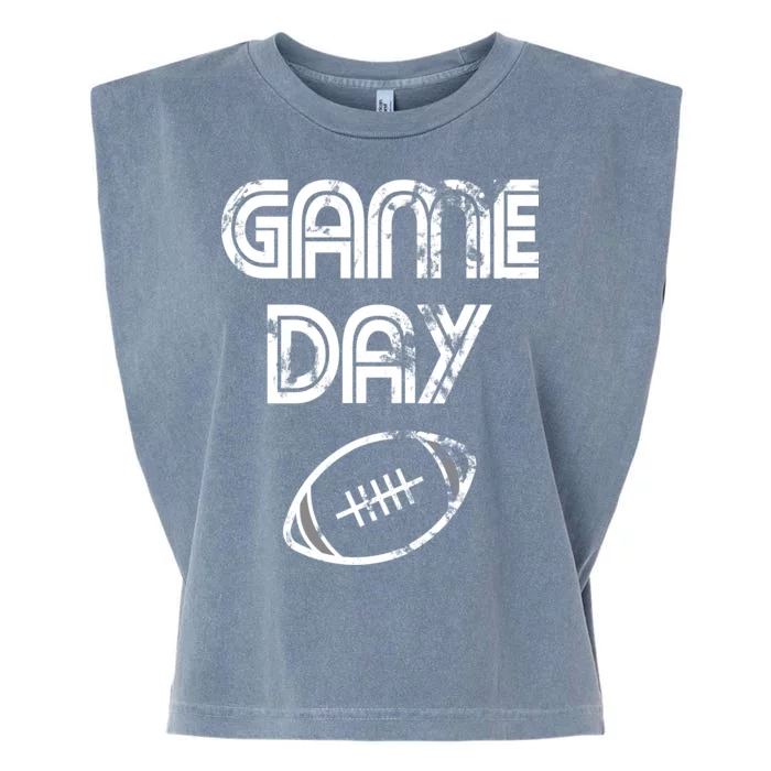 Game Day Football Garment-Dyed Women's Muscle Tee