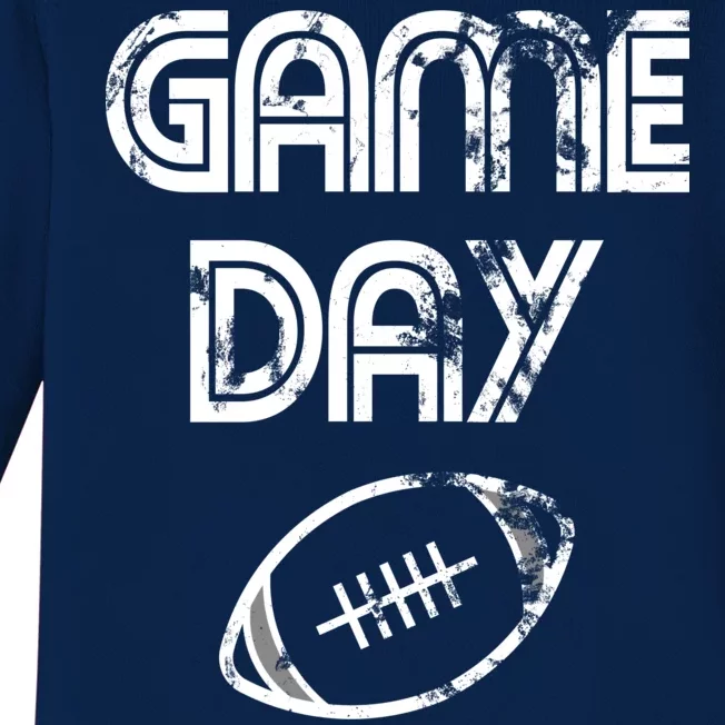 Game Day Football Baby Long Sleeve Bodysuit