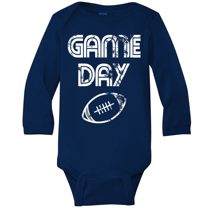 Game Day Football Baby Long Sleeve Bodysuit