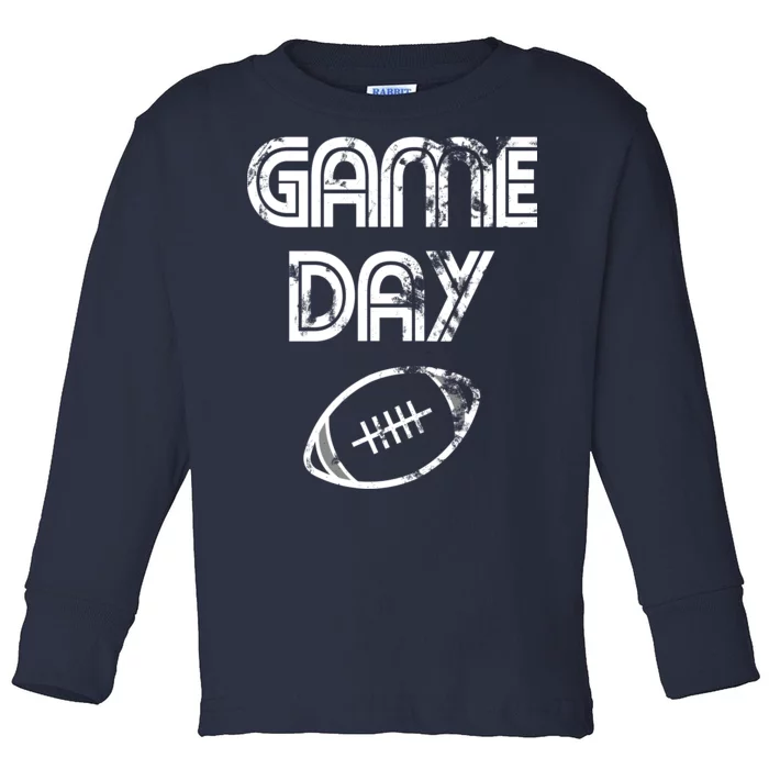 Game Day Football Toddler Long Sleeve Shirt