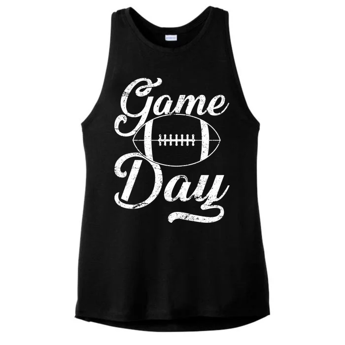 Game Day Football Fan Ladies Tri-Blend Wicking Tank