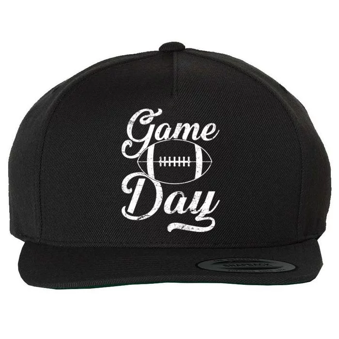 Game Day Football Fan Wool Snapback Cap