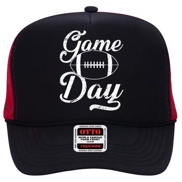 Game Day Football Fan High Crown Mesh Trucker Hat