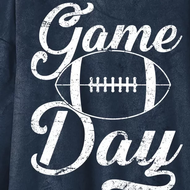 Game Day Football Fan Hooded Wearable Blanket