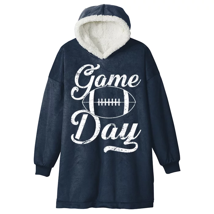 Game Day Football Fan Hooded Wearable Blanket