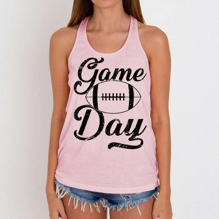 Game Day Football Fan Women's Knotted Racerback Tank