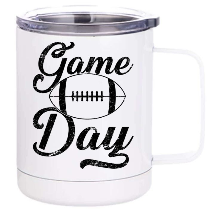 Game Day Football Fan Front & Back 12oz Stainless Steel Tumbler Cup