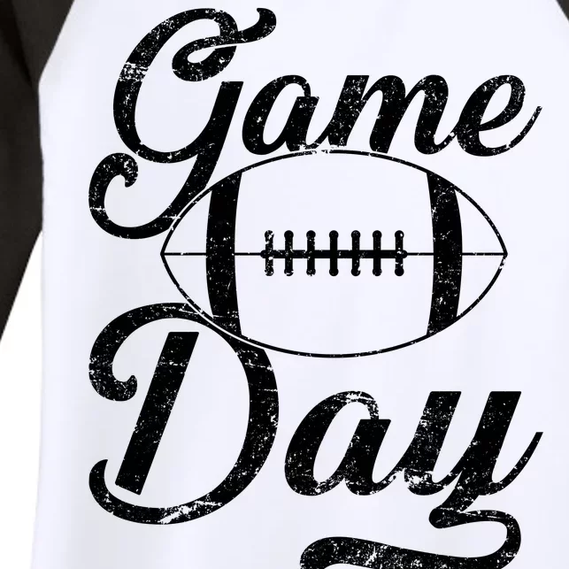 Game Day Football Fan Women's Tri-Blend 3/4-Sleeve Raglan Shirt