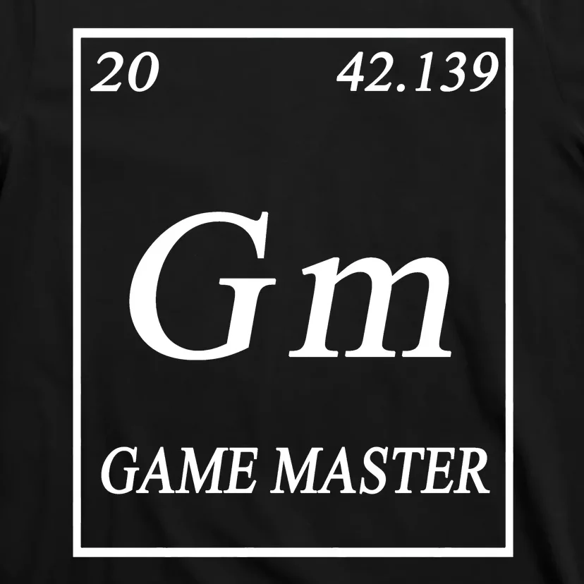 Game Master DnD Periodic Table T-Shirt