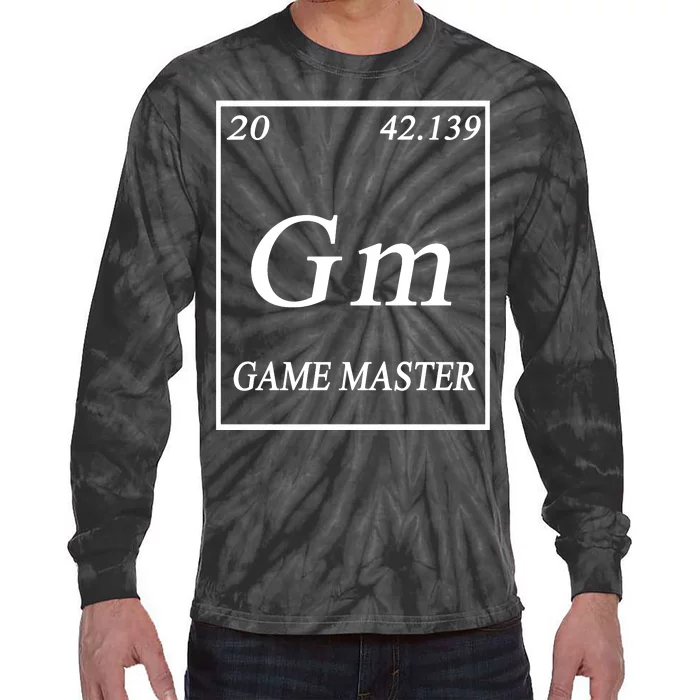 Game Master DnD Periodic Table Tie-Dye Long Sleeve Shirt