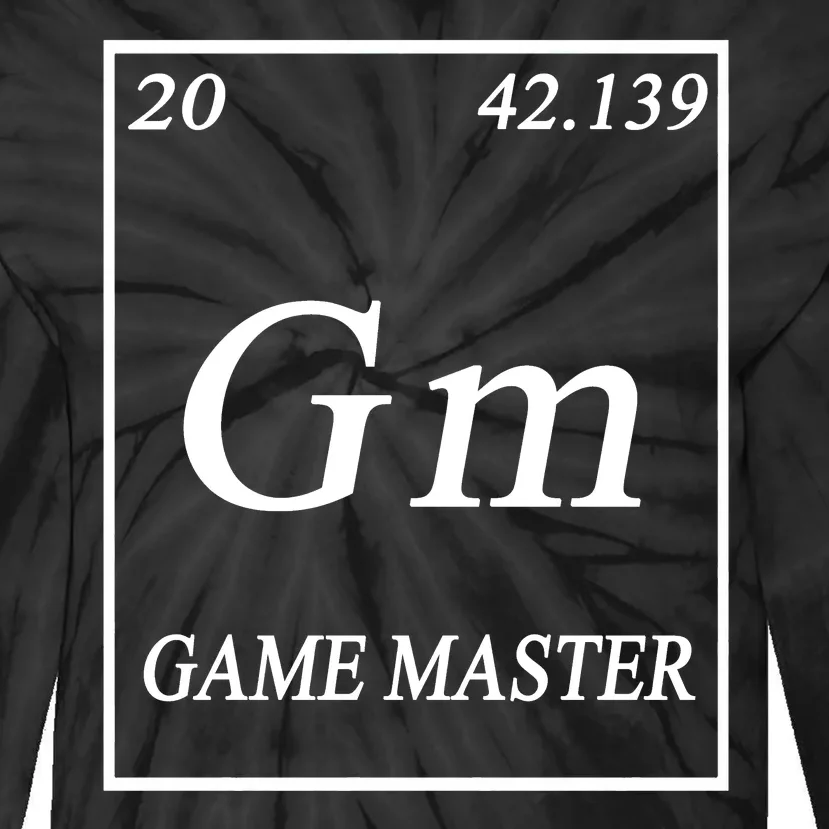 Game Master DnD Periodic Table Tie-Dye Long Sleeve Shirt