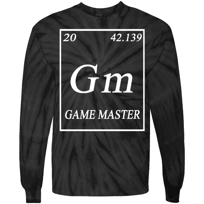 Game Master DnD Periodic Table Tie-Dye Long Sleeve Shirt