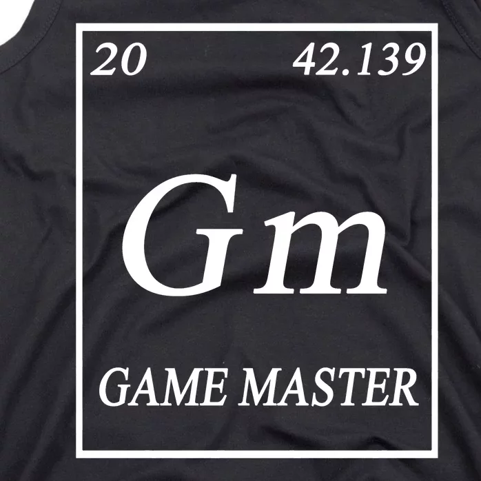 Game Master DnD Periodic Table Tank Top