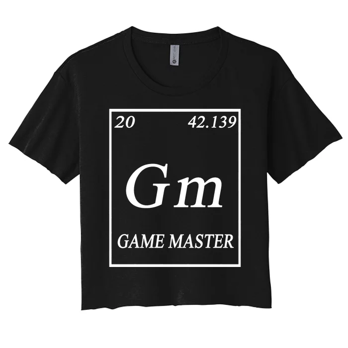 Game Master DnD Periodic Table Women's Crop Top Tee