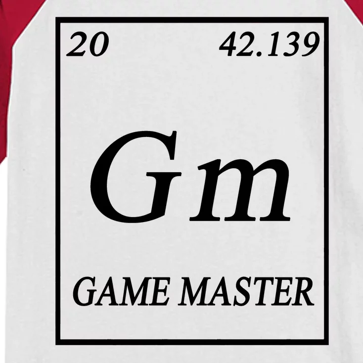 Game Master DnD Periodic Table Kids Colorblock Raglan Jersey