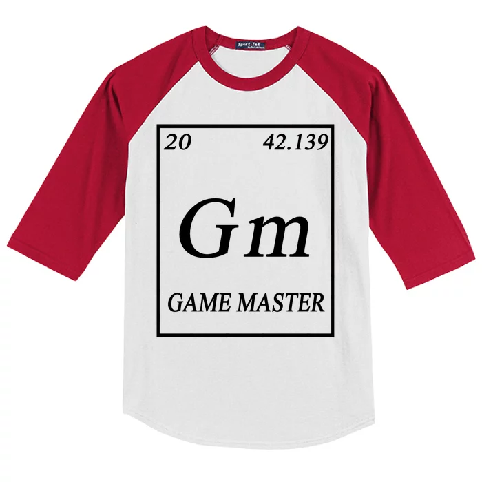 Game Master DnD Periodic Table Kids Colorblock Raglan Jersey