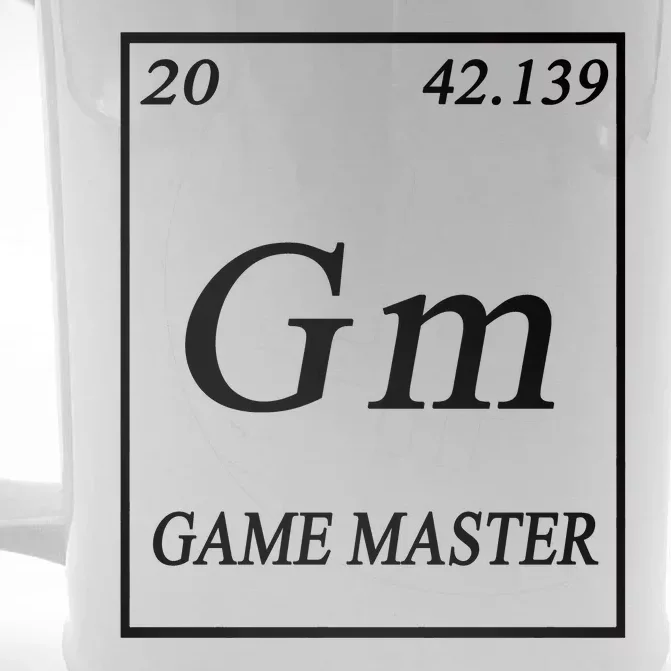 Game Master DnD Periodic Table Front & Back Beer Stein