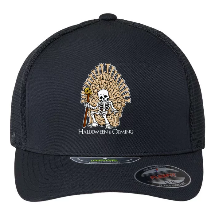 Game of Bones Halloween Is Coming Flexfit Unipanel Trucker Cap