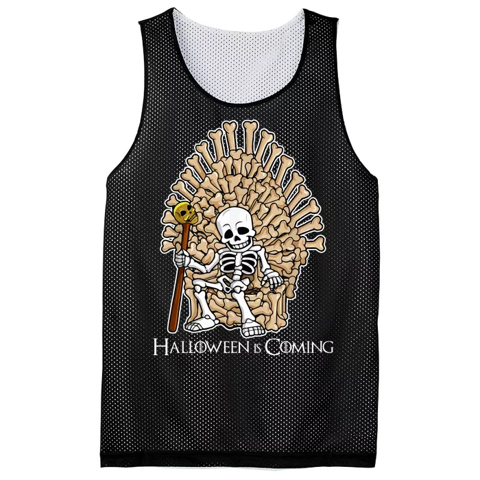 Game of Bones Halloween Is Coming Mesh Reversible Basketball Jersey Tank